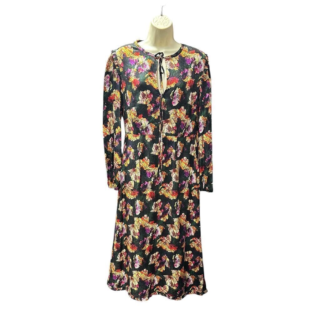 Raquel Allegra Romance Dress in Black Floral NWT Size 0